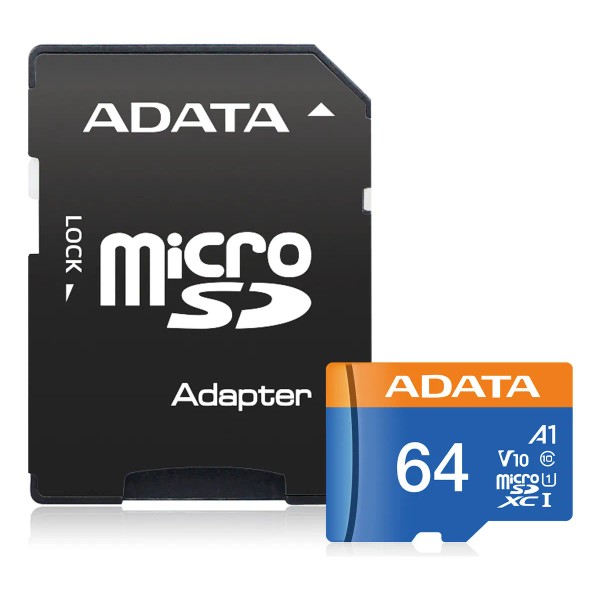 Tarjeta de memoria Adata AUSDX64GUICL10-RA1 Premier con adaptador SD 64GB