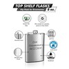 Hip Flask Holding 8 oz - Pocket Size, Stainless Steel,