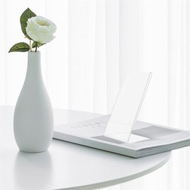 NUOBESTY 2 Piezas Marco De La Foto Puesto De Menú De Mesa Caballete De Mesa Transparente Exhibición De Fotos Marco De Fotos De 3 Pulgadas De Pie Marco Publicitario Fotografía Mini9 Acrílico