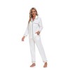 COLORFULLEAF Women's 100% Cotton Long Sleeve Pajama Sets Button Down