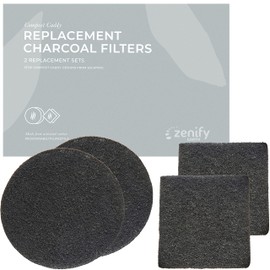 Zenify Earth Replacement Charcoal Filters (2 Sets) - Compost Bin Carbon Filter - Australian Owned