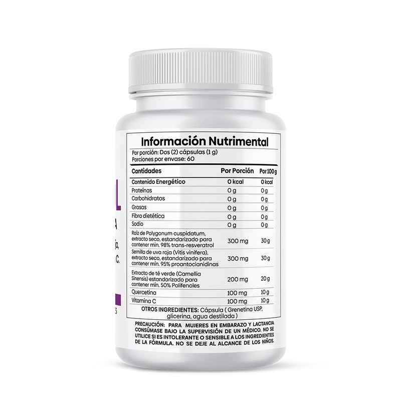Antioxitrol Nutrientes Vidalabs México Fórmula Avanzada con Trans - Resveratrol