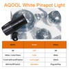 Disco Ball Spotlight 2 Pack, AQOOL Mini Pinspot Lights 5W