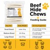 Woofora Rawhide Twist Sticks Dog Treats, Long Lasting Chew Sticks