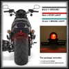 KATUR 1Pcs Red 12V Motorcycle Tail Light Brake Stop Running