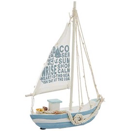 OOTB Wooden Sailing Boot, Wood, Multicoloured, 21,5x28cm