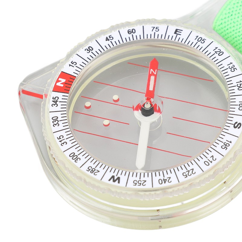 Orienteering Compass Luminous Versatile Sensitive Portable Backpacking Compass for Camping