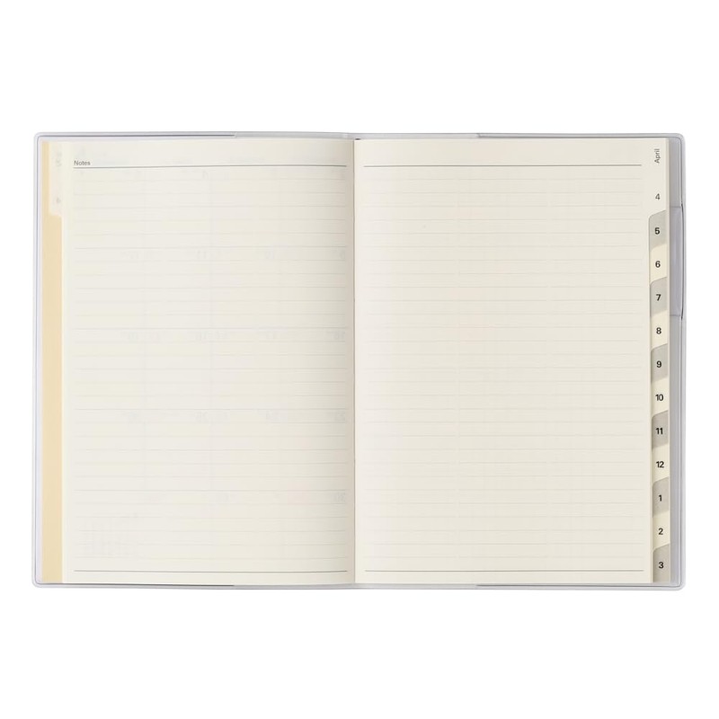 Noritsu Pagem Notebook, Begins April 2025, B6, Monthly Notes on