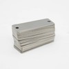 Pack of 25 Stainless Steel Blank Tags Rectangle Punch Blanks