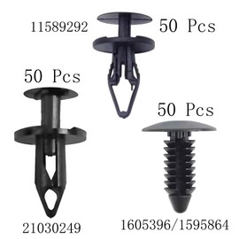 ZHMILY 3 Sizes Fender Liner Clips Compatible with 11589292 Bumper Fastener Rivet 21030249 Door Trim Panel 1605396,1595864 for GMC Trucks Buick Plastic Push Pins