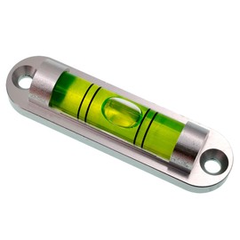 Aluminum alloy high-precision 180 degree adjustable level ruler, small level 60 * 25 * 13 with mounting holes (Silver Green)