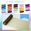 Khaki Green Tulle Crystal Organza Fabric Rolls 12 Inch by