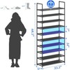 Simple Trending Tall Shoe Rack Storage Holds 40 Pairs, 10