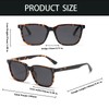 YAMEIZE Retro Polarized Rectangle Sunglasses for - Women Men Classic