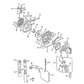 OEM Genuine Echo 21001420561 & 21001505060 Leaf Blower Tubes Pipes Used ES-2100 PB-200 + (Free Two e-Books)