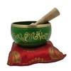 Purpledip Bell Metal Singing Bowl: Tibetan Dhyana Meditation Musical Instrument,