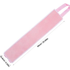 Aplicador de Loción Bronceadora para Espalda de Fibra Suave, Banda Bronceadora Rosa de Tamaño Medio, Herramienta para Aplicación Uniforme de Autobronceadores y Cremas Protectoras,