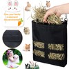 2 Pieces Guinea Pig Hay Bag Rabbit Feeding Bag Small