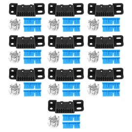 xuuyuu Conector DLC 16 Pines Hembra Conector Hembra OBD2 II 16Pin Conector Hembra Coche OBDII Cable Adaptador automático Plug Kit de Carcasa para J1962 Conector Hembra OBD2 II de 16 Pines