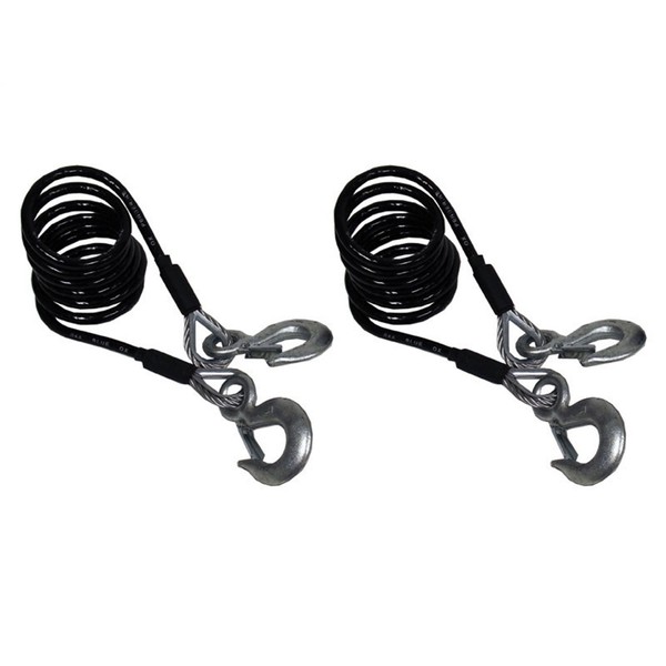 Blue Ox BX88197 Safety Cable Kit , Black