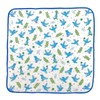 Kyoyu Blue Bird Hand Towel, 9.8 x 9.8 inches (25