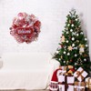 Christmas Mesh Wreaths for Front Door with Lights,Artificial Christmas Decoration