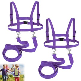 Horse Lead for Children, Pack of 2 Horse Lead Children, Horse Harness for Children for Playing, Skiing, Role Play Accessories for Play Horse, Size Adjustable, for Boys and Girls (Purple)