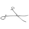 HTS 161C8 8" Curved Stainless Steel Locking Hemostat