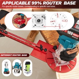 Upgraded Saker Router Milling Groove Bracket|Router Woodworking Tools|Cabinet Hardware Jig|Universal Router Circle Cutting Jig