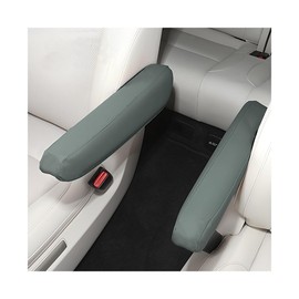 AUCELI Car Front Seat Armrest Covers,13.78" x 5.12" Elastic Auto Arm Rest Cover, 2 Pcs Microfiber Leather Armrest Protectors, Auto Interior Accessories Decor for Most Cars Vehicles SUVs