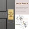 Newlaking Satin Brass Zinc Alloy Privacy Door Knob with Lock,
