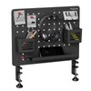 PEGZONE Clamp-on Desk Pegboard, Desk Organizer for Office Gaming Home,