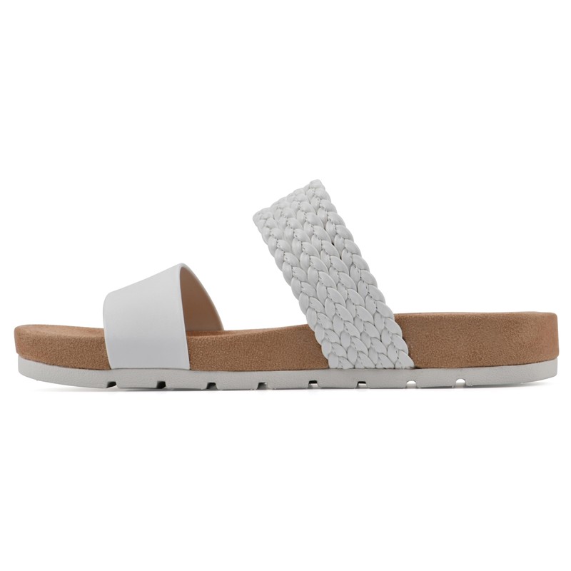CLIFFS BY WHITE MOUNTAIN Women's Tactful Double Strap Slide Sandal,