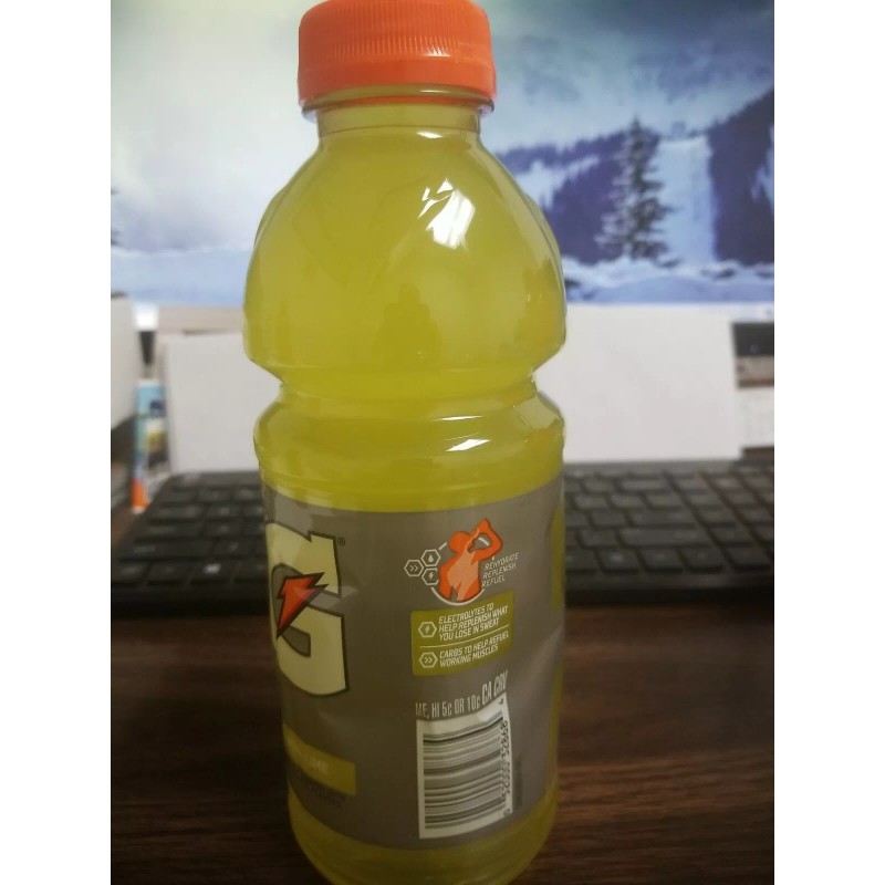 Gatorade (FIVE BTLS) GATORADE 20 oz SPORTS DRINKS VARIETY ORANGE,LEMON-L