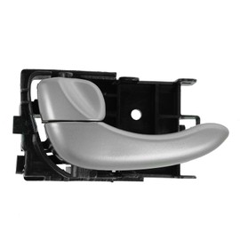TRQ Rear Left Interior Door Handle Silver Drivers Side Compatible with 2002-2004 INFINITI I35 2002-2003 Nissan Maxima