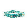 Olahibi Dog Collar and Leash Combo Set, Cute Daisy Pattern,