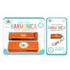 KaKo'o Music 2-Piece Stainless Steel Harmonica Set - Golden Orange