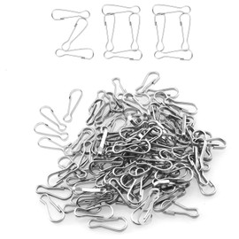 Generic 200-Pack Durable 0.9"" Link Hooks for Keys, Keychains, Jewelry, Curtain Clips, Home, Office, Craft Projects, DIY, Secure and Versatile, Strong Metal Clips
