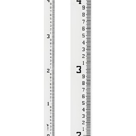 AdirPro 4" Wide Stream Gauge - Heavy Duty & All Weather Water Depth Gauge - Flow Meters, Feet/Inches Graduation (0-4')