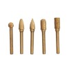 5Pcs Grinding Bit Head Rotary File Burr Double Cut Tool