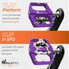 IMPALAPRO - Dual Function Bicycle Flat Pedals and SPD Pedals