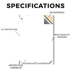 Glossy Glitter iPad Skin Compatible with Apple iPad A16 11 Gen (2025) - Solid White - Premium 3M Vinyl Protective Wrap Decal Cover - Easy to Apply | Crafted in The USA by MightySkins