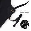 Muulaii Canvas Chef Apron, Cross Back Apron for Men Women