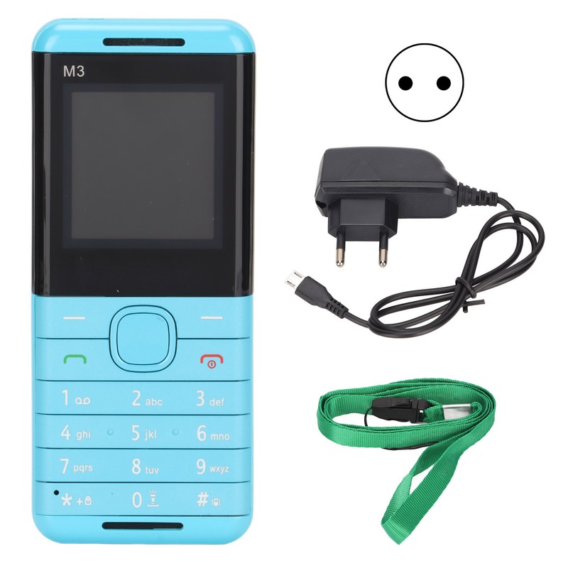 M3 1.44in 2G Large Button Cell Phone with Lanyard Dual