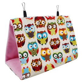 YOLUFER Bird Nest House Bed Parrot Habitat Cave Hanging Tent Weight-Bearing Parrot Hut House for Parrots Budgies Parakeet (Large)