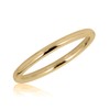 AVORA 10K Yellow Gold Plain Band Stackable Ring - Size