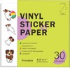 60 Sheets Premium Printable Vinyl Sticker Paper for Inkjet Printers