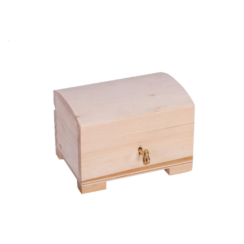Wooden World - Wooden box with key ecological chest case