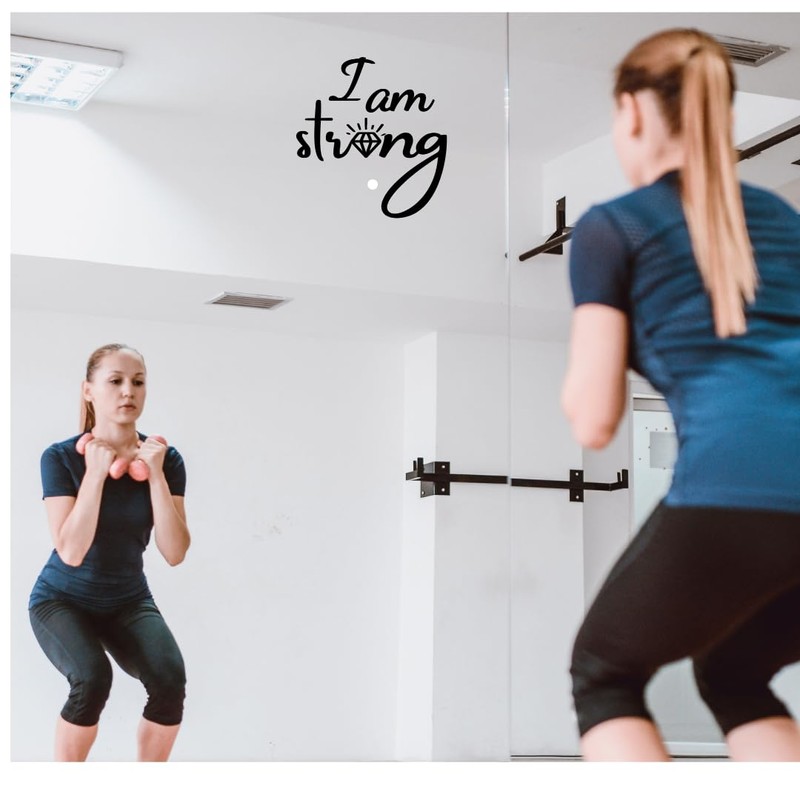 Positive Affirmation Sticker - Static Cling for Mirror Window -