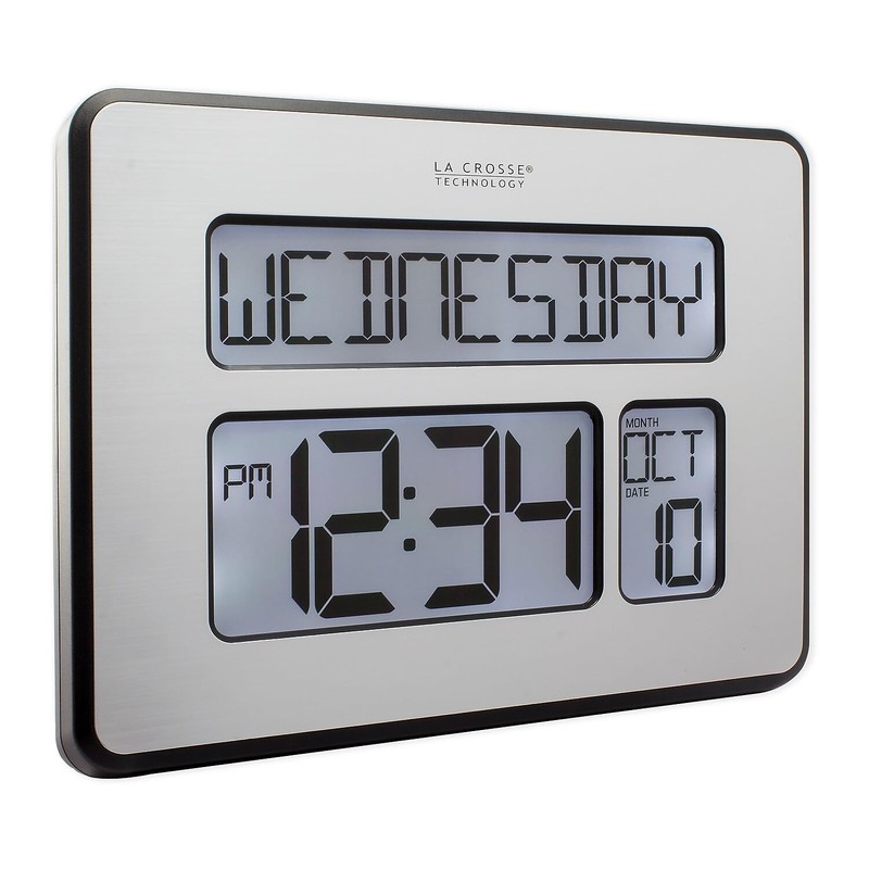 La Crosse Technology C86279 Atomic Full Calendar Clock with Extra